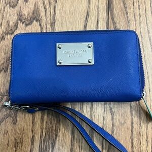Michael Kors Cobalt Blue Wristlet